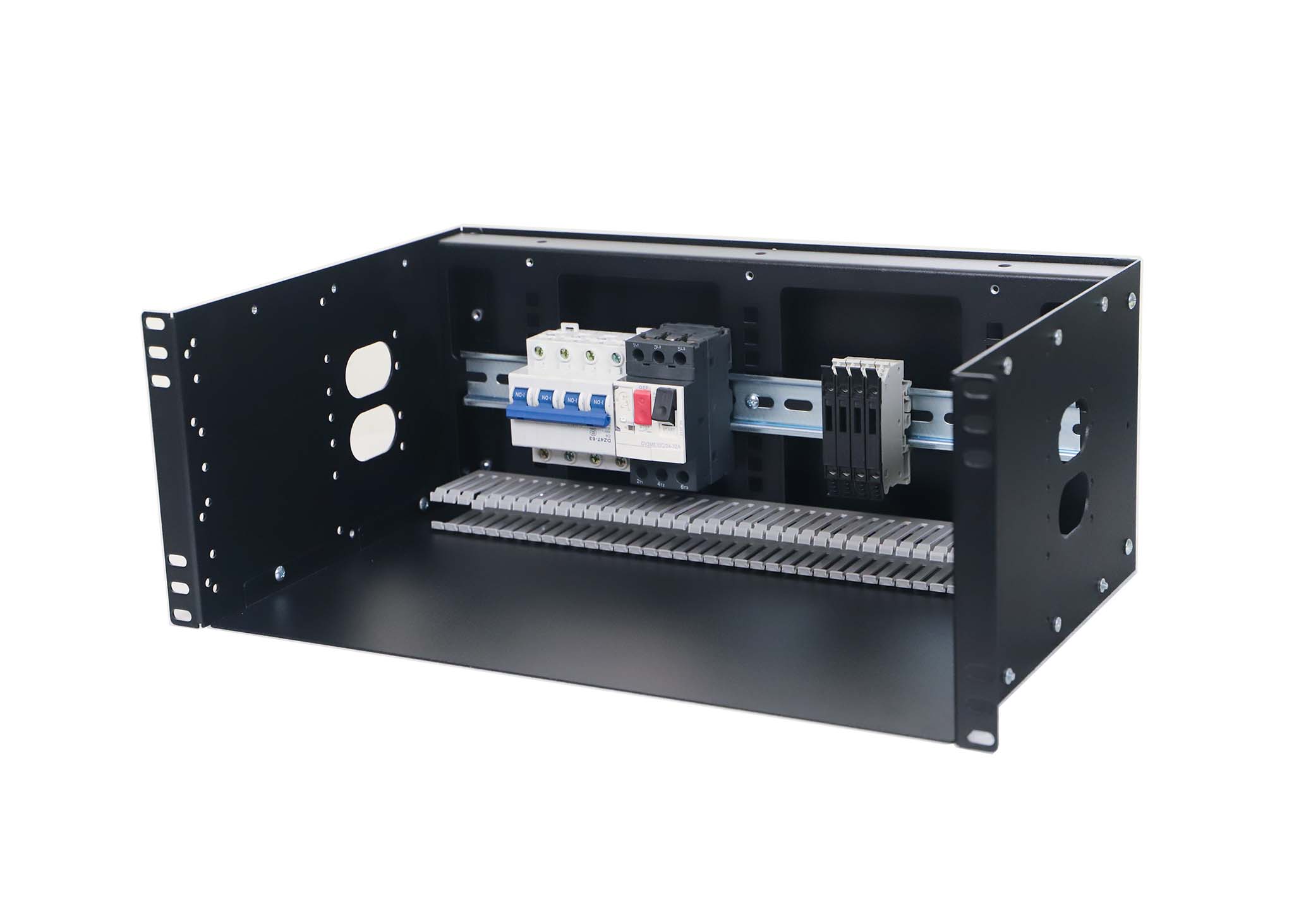 ERP100DB-4U 4U Modular DIN Rail Panel Internal View