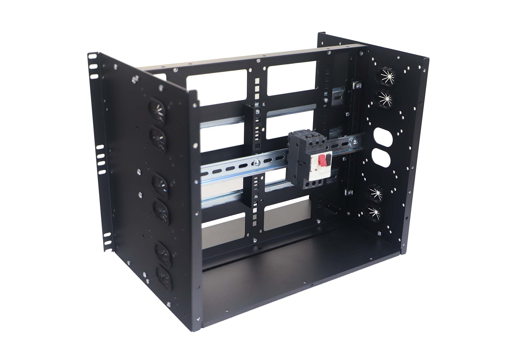 ERP100DB-6U 6U Modular DIN Rail Panel Internal View