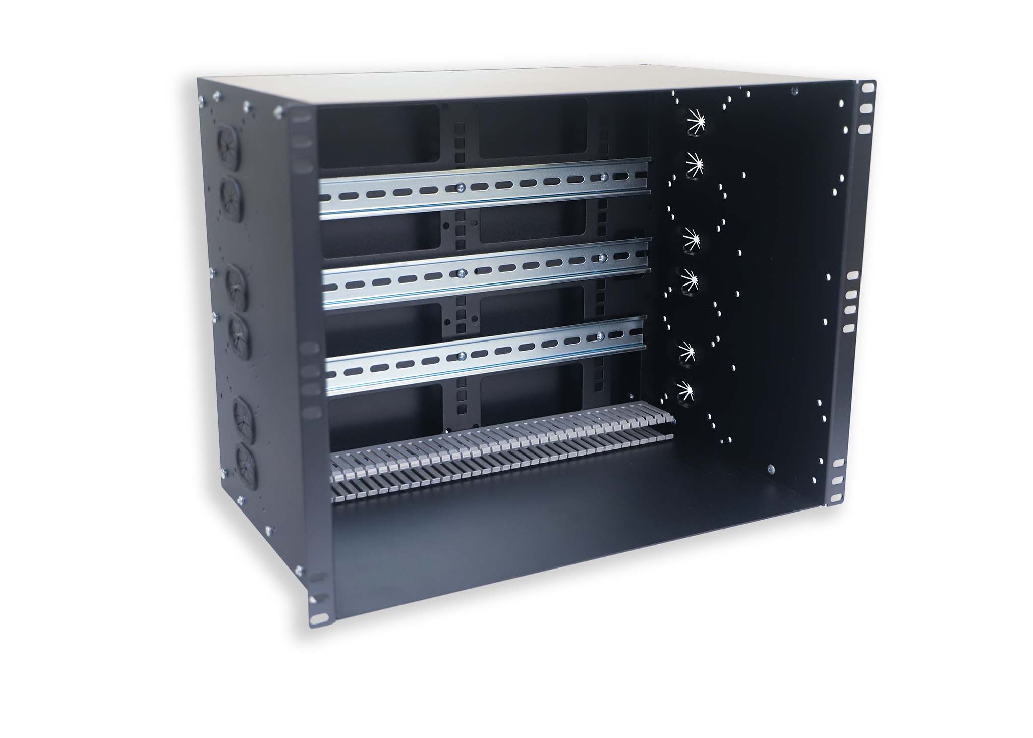 ERP100DB-6U 6U Modular DIN Rail Panel Internal View