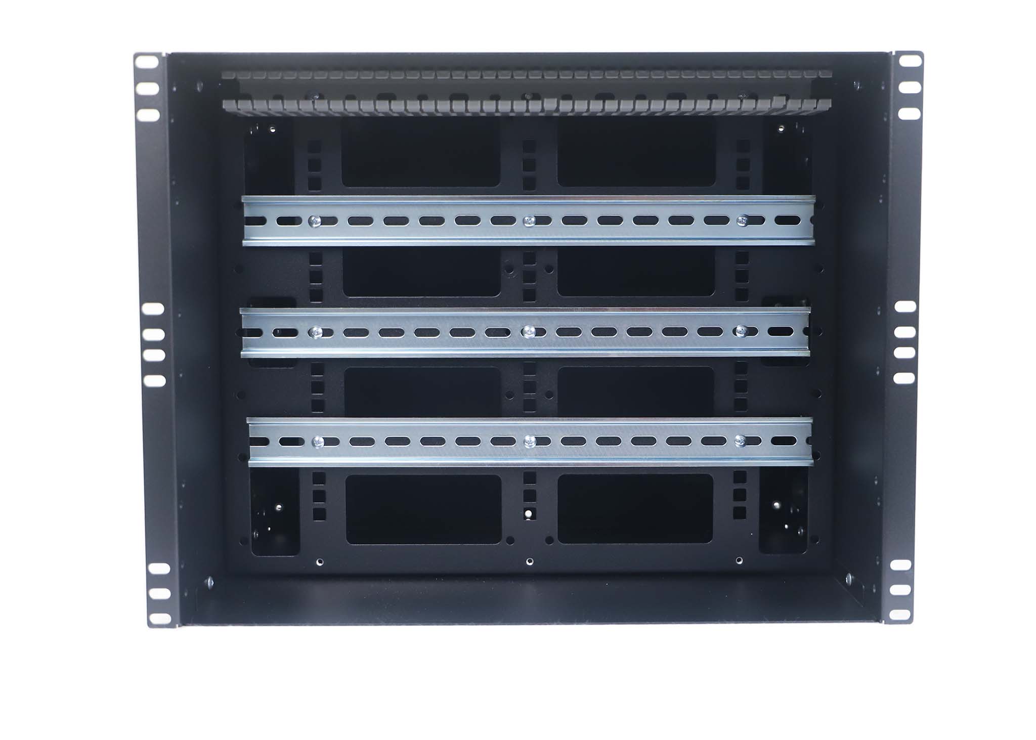 ERP100DB-6U 6U Modular DIN Rail Panel Side View