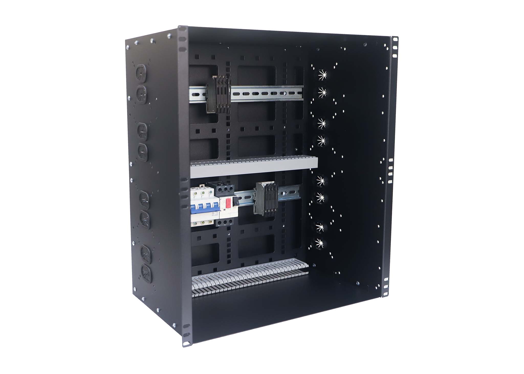 ERP100DB-12U 12U Rackmount 11.37 inch deep Modular DIN Rail Enclosure