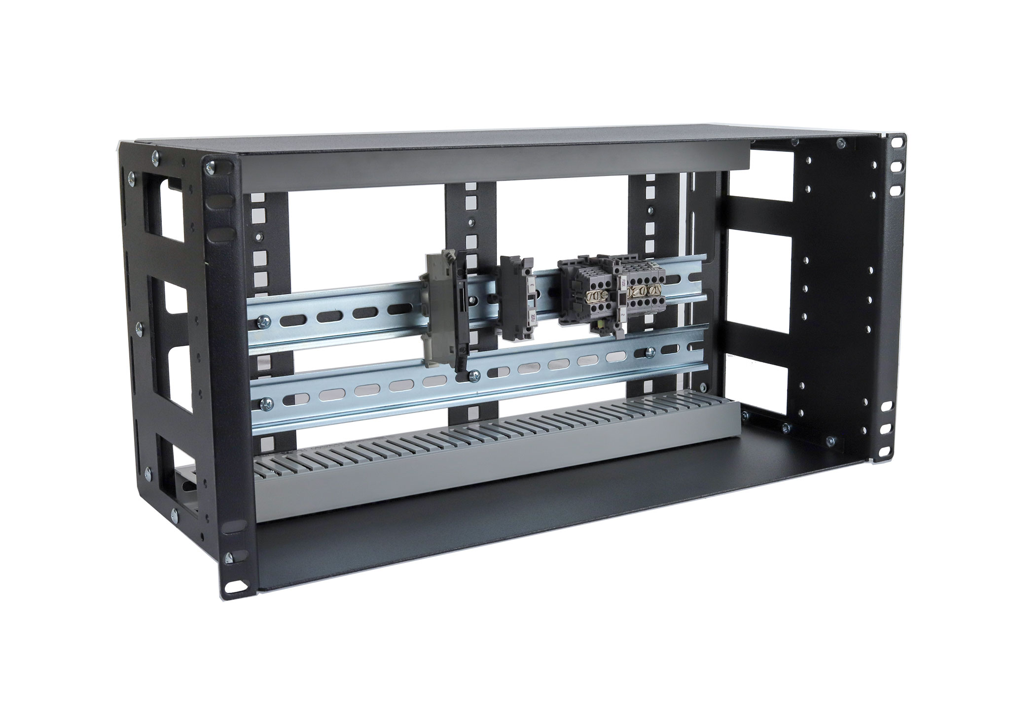 IRP208DB-5U 5U 8 inch deep DIN Rail Box