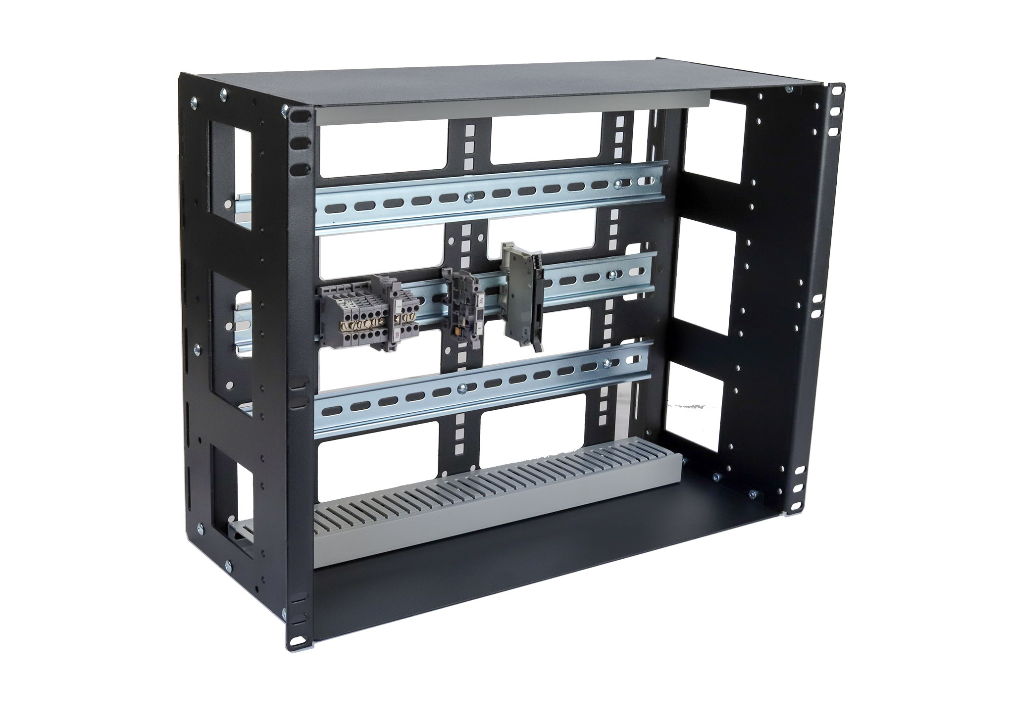 IRP208DB-8U 8U 8 inch deep DIN Rail Box