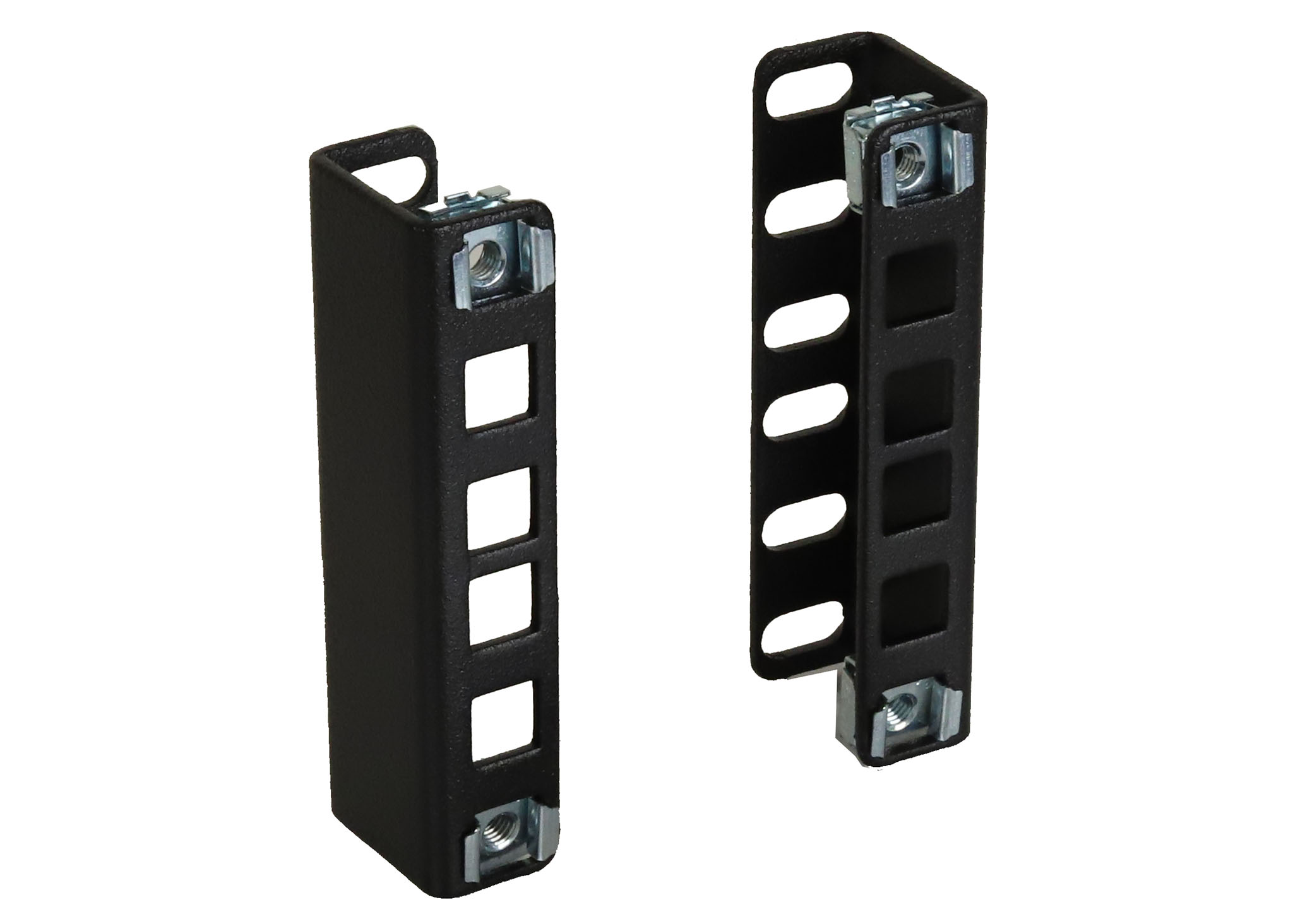 IAENCLOSURES RCB1061-2U 1U 1.1 inch rack extender brackets for EIA standard 19 inch, 23 inch and 24 inch wide rack cabinet