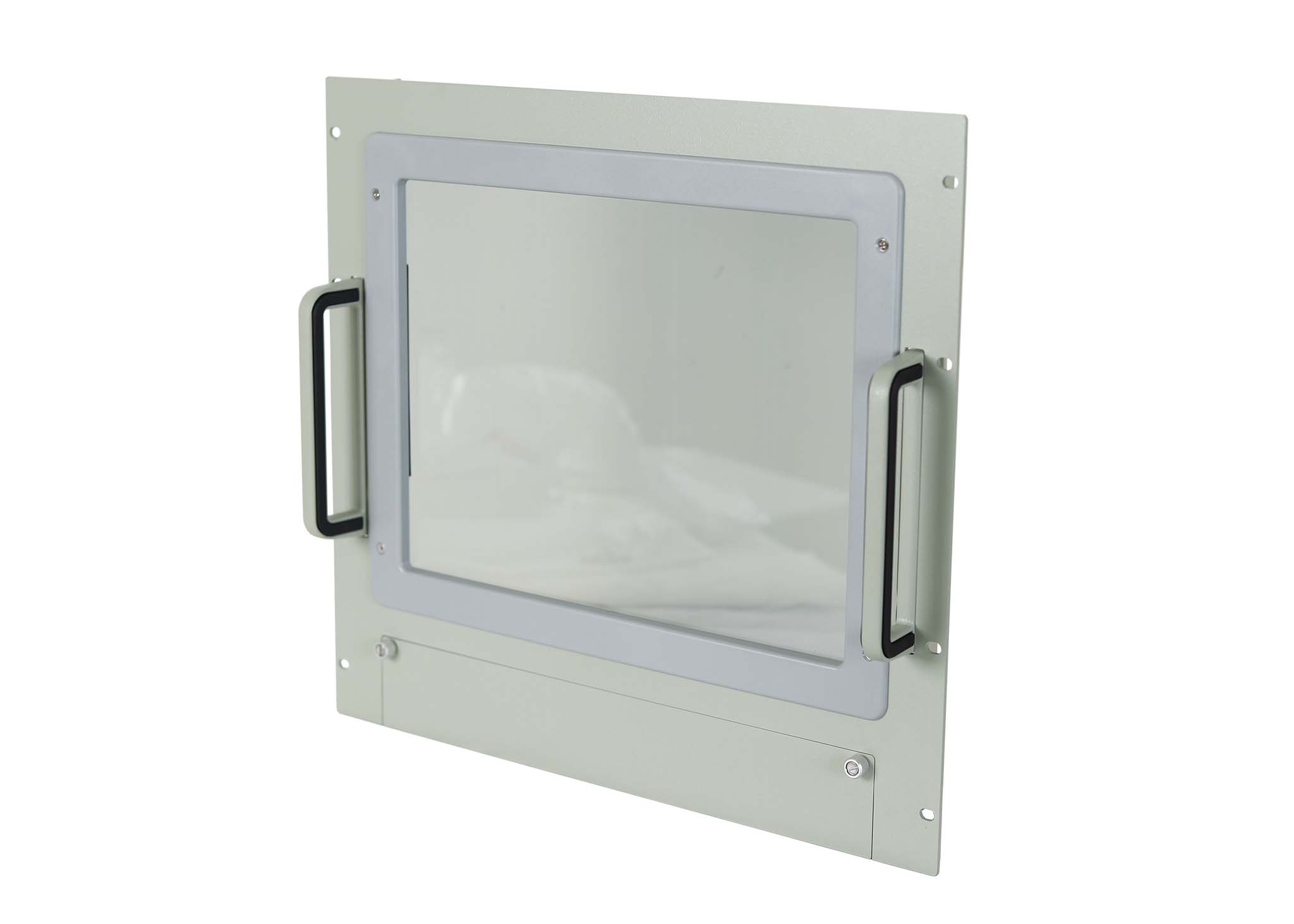 RCB1091 10U Glass Window Panel Side View